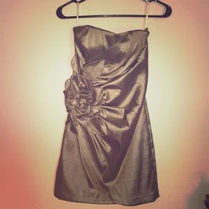 Jessica McClintock Vintage Metallic Party Dress